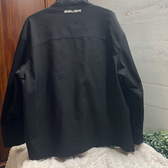 COPY - men's Bauer hockey lightweight jacket 2 zip pockets black size XL - Picture 2 of 7